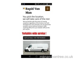 Rapid van man removals Bradford we take care of the rest need a helping hand anywhere