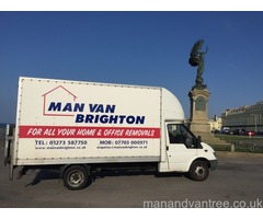 Man and Van Removals Brighton large luton van with a tail lift call today to book.