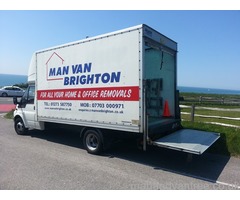 Peacehaven man and van removals large luton van with a tail lift call today