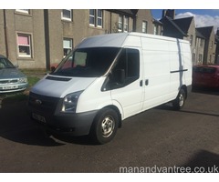 Man and van for hire cheapest in Airdrie clean white van