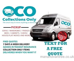 MAN AND VAN MANCHESTER from £13 single item pickup From £45 House flat move All areas covered