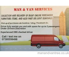 Man & Van / Light Removals / Sofa / Bed / Table / Chair / Settee Newcastle upon Tyne