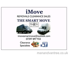 Man & Van Services, Removals, Clearance Poole