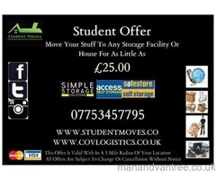 Student Moves, Van Hire, Man and Van Services Coventry