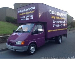 Man and van from single items to full house removals based in Fife covering the hole of the uk