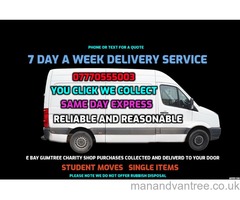 RELIABLE COLLECTION AND DELIVERY SERVICE