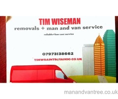 Man and van small moves, furniture delivery collection service etc