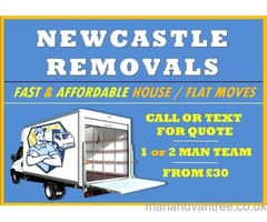 NEWCASTLE HOME REMOVALS | HOUSE REMOVAL SERVICE, MAN & VAN DELIVERY, TRANSPORT OF ITEMS OR LOADS