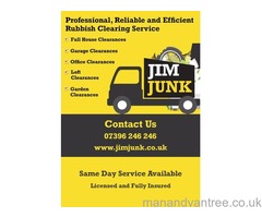 Jim Junk Professional Rubbish & Waste Clearance Edinburgh