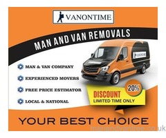 Cheap local man and van hire experienced movers from 9 years +