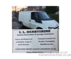 MAN&VAN RUBBISH/WASTE REMOVAL, MANCHESTER, OLDHAM, ROCHDALE, BURY, SALFORD, TRAFFORD, TAMESIDE