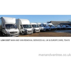 CHEAP MAN AND VAN/REMOVALS, FROM £15P/H, 7 DAYS, ALL UK & EUROPE, INSTANT ONLINE QUOTE