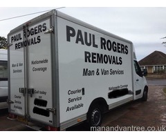 Paul Rogers Removals and Man and Van Service, based in Bournemouth but distance no object