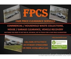 FAIR PRICE CLEARANCE SERVICES RUBBLE, GARDEN WASTE, WOOD, GENERAL WASTE, SCRAP METAL AND MORE