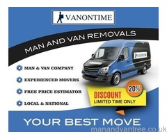 FROM £20 Variable Man with Van Hire Free and clear quotes Man and Van, House Removals