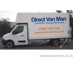 Cheap Man and Large Box Van-Removals Moves Single Furniture Deliveries Transport Hire