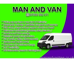 Cheapest Man and Van service in west midlands / cheap removal AFFORDABLE