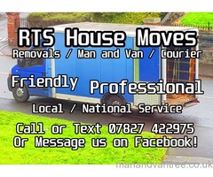 RTS House Moves - Removals/Man&Van/Packing Stoke-on-Trent