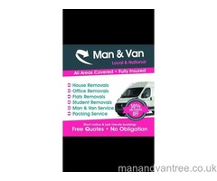 Man & Van Hire £20P/H Removals & Courier Services