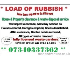 LOAD OF RUBBISH CLEARANCE BERKSHIRE HOUSE GARAGE GARDEN WASTE REMOVAL DEMOLITION PROBATE