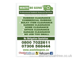 Rubbish removal  waste removal garden clearance