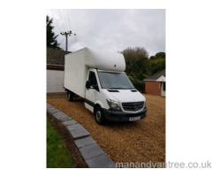 Man with box van and tail lift Costessey, Norfolk