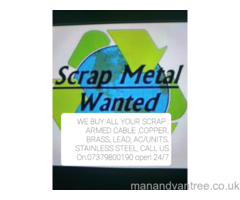 SCRAP METAL WANTED FREE COLLECTION ALL LONDON AREAS