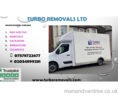 Short notice 24/ 7 man and van London