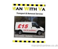 24/7 £15 per hour London Man and van services short notice removal jobs undertaken