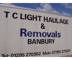 TC Removals Man and Van Banbury Abingdon Oxford