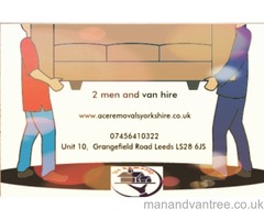 2 Man and Van Cheap Removal Movers Hire Whinmoor Leeds Bradford Wakefield Huddersfield