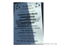 Rubish clearance cheaper than a skip we cover all over Birmingham and Black Country