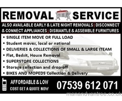 REMOVAL - MAN AND VAN IN TOWER HAMLET - REMOVAL SERVICE - MAN & VAN - REMOVAL IN TOWER HAMLETS