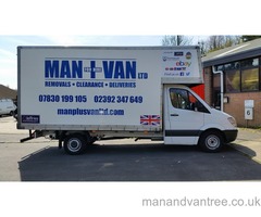 Man plus van Ltd low cost kutin van Removals in Portsmouth