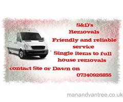 S&D's Removals man with van, Nottinghamshire Derbyshire