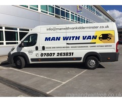 Cheap Man With a Van hire Removals Kidderminster Bewdley Worcester Worcestershire Birmingham