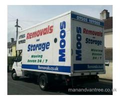 Cheap Man and van removals Torquay Devon