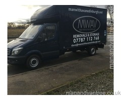 Man with a van Edinburgh Removals Storage and Van transport Edinburgh to London and nationwide