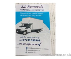 SJ REMOVALS MAN AND VAN WARWICKSHIRE