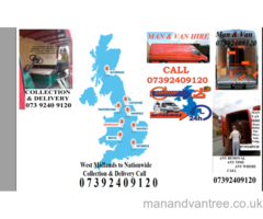 Birmingham to London Collection Delivery Man Van Hire Rapid Respond Westmidlands To Nationwide Move