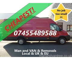 Cheapest! Hampshire Andover Winchester Basingstoke Man and VAN With Large 19m3 VAN removal removals