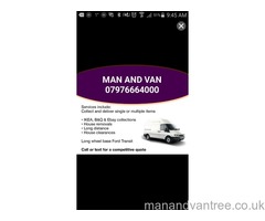 Man and Van cheap removals Birmingham