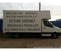 Manchester Man And Van Removals Short Notice Welcome Low Rates Bury