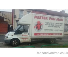 MAN AND VAN, HOUSE REMOVALS SERVICE LIVERPOOL, WARRINGTON, CHESTER, MANCHESTER, BIRMINGHAM, LONDON