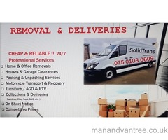 WEST MIDLANDS TO LONDON MAN VAN HOUSE OFFICE REMOVAL DELIVERY SHREWSBURY TELFORD