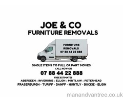 FURNITURE REMOVALS SINGLE ITEMS TO FULL OR PART MOVES 7 DAYS ALL ABERDEENSHIRE AND BEYOND